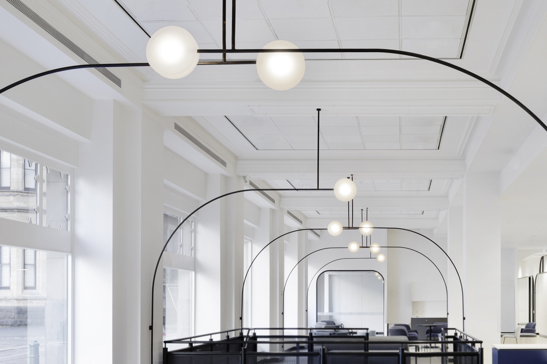 Laureate sculptural pendant by Alex Earl at Torrens University, Melbourne